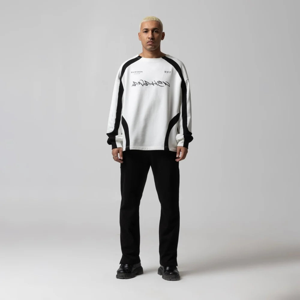 Awaken White Sweatshirt - White